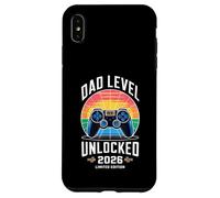 Dad Level Unlocked 2026 Funny Gamer New Dad Annonce Coque pour iPhone XS Max