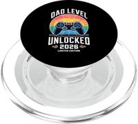 Dad Level Unlocked 2026 Funny Gamer New Dad Annonce PopSockets PopGrip pour MagSafe