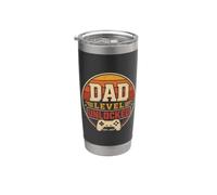 Dad Level Unlocked Est. Annonce de grossesse pour nouveau papa 2027 Gobelet isotherme en acier inoxydable double paroi