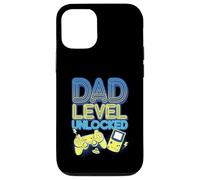 Dad Level Unlocked Funny Gamer New Dad Jeu vidéo Homme Coque pour iPhone 12/12 Pro