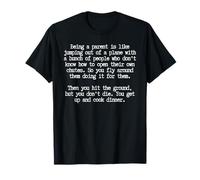 Dad life is hard, funny parenting, mom life humour T-Shirt