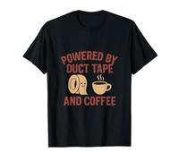 Dad Life Powered by Duct Tape et Coffee Graphic T-Shirt