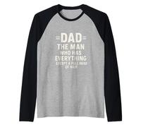 Dad Man Who Has Everything Except A Full Head of Hair Père Manche Raglan