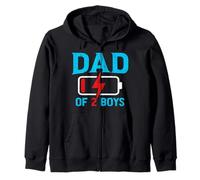 Dad of 2 Boys Gifts Funny Father's Day for Dad of Two Sweat à Capuche