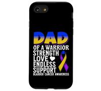 Dad of a Warrior Bladder Cancer Awareness Products Gifts Coque pour iPhone SE (2020) / 7/8