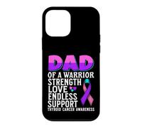 Dad of a Warrior Thyroid Cancer Awareness Family Matching Coque pour iPhone 12 Mini