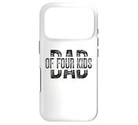 Dad of Four Kids Gifts Daddy of 4 Kids Father's Day Coque pour iPhone 17 Pro