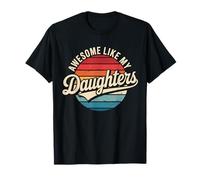 Dad of Girls Awesome Like My Daughters Vintage Fête des pères T-Shirt