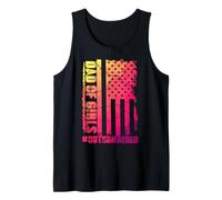 Dad Of Girls Outnumbered Funny Colorful Saying Men Fathers Débardeur