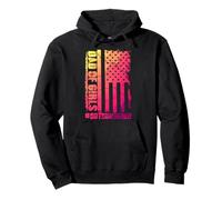Dad Of Girls Outnumbered Funny Colorful Saying Men Fathers Sweat à Capuche