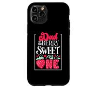 Dad of The Berry Sweet One Strawberry 1st Birthday Coque pour iPhone 11 Pro