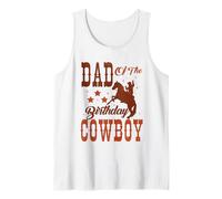 Dad of The Birthday Cowboy Cute Western Dad Birthday Outfit Débardeur