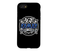 Dad Pit Crew Voiture de Course d'anniversaire Famille Fête des pères Assortie Coque pour iPhone SE (2020) / 7/8