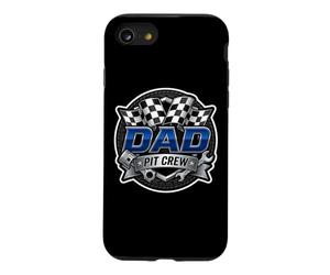 Dad Pit Crew Voiture de Course d'anniversaire Famille Fête des pères Assortie Coque pour iPhone SE (2020) / 7/8