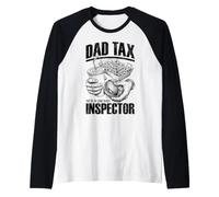 Dad Tax Inspector Funny Fast Food Fête des pères Mains Manche Raglan