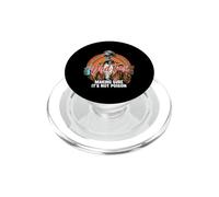 Dad Tax Making Sure It's Not Poison Dad Joke Squelette rétro PopSockets PopGrip pour MagSafe