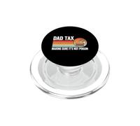 Dad Tax Making Sure It's Not Poison Fast Food Retro Dad Blague PopSockets PopGrip pour MagSafe