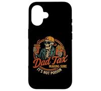 Dad Tax Making Sure It's Not Poison Funny Fathers Day Coque pour iPhone 16