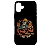 Dad Tax Making Sure It's Not Poison Funny Fathers Day Coque pour iPhone 16 Plus