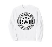 Dad The Man Myth Legend Cool Circle & Stars Fête des pères Sweatshirt