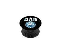 Dad The Man Myth Legend Cool Nautical Ship Fête des Pères PopSockets PopGrip Adhésif