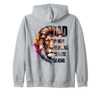 Dad The Man Myth Legend King Cool Lion Fête des pères Sweat à Capuche