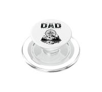Dad The Man Myth Legend Mountain Compass Cool Fête des Pères PopSockets PopGrip pour MagSafe