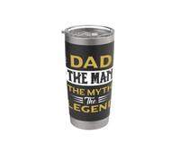 Dad The Man The Myth The Legend, Strong Dad Short Sleeve Gobelet isotherme en acier inoxydable double paroi