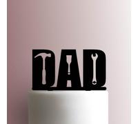 Dad Tools Décoration de gâteau en acrylique Fuchsia 20,3 cm de large