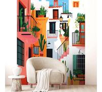 DADA ART Papier peint pré-encollé Décor méditerranéen charmant