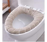 DADA BABY CARRIER Lot de 1 housse de siège de toilette en polaire douce et lavable pour salle de bain Beige