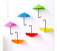 DADA BABY CARRIER Lot de 6 crochets muraux autocollants, porte-clés, porte-parapluie, décoration pour la maison/le bureau