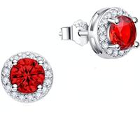 Dada Gioielli - Boucles d'Oreilles Femmes en Argent 925 avec Pierre et Zircons, Bijoux Hypoallergéniques disponibles avec différentes pierres,