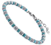 Dada Gioielli - Bracelet Cadeau Anniversaire pour Homme, Acier et Pierres Naturelles, Choisissez la Pierre: Énergie,Concentration, Protection, Créativité,