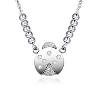 Dada Gioielli - Collier Femme Acier Inoxydable avec Pendentif Porte-Bonheur - Cadeau 2025, Assorti au Bracelet (Coccinelle)