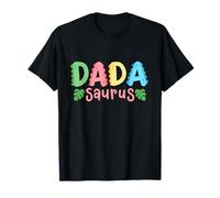 Dada Saurus Kids Dinosaure Fête d'anniversaire assortie T-Shirt