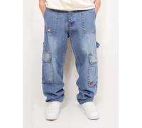 DADA SUPREME Jeans Denim Cargo Baggy Homme avec Poches Style Worker