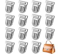 Dadabig 15pcs Fermoir pour Sac, Bouton de Fermeture pour Sac à bandoulière, Serrure pour création réparation de Sac à Dos Porte Monnaie Cartable Valise Coffret en Cuir