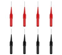 Dadabig 8PCS Sonde De Test, Cordons De Test Multimètre En Acier Inoxydable Sondes De Teste Câble Testeur Multifonction Pour Multimètres Laboratoires Électriciens(Rouge Et Noir)