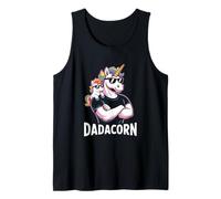 Dadacorn Cool Unicorn Dad and Kid Sunglasses Débardeur