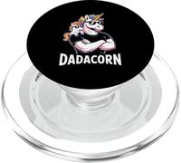Dadacorn Cool Unicorn Dad and Kid Sunglasses PopSockets PopGrip pour MagSafe