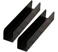 Dadamong Lot de 2 moules à biscuits antiadhésifs en forme de U pour pain, baguette, toast, moule à gâteau rectangulaire en acier au carbone, moules à gâteaux et canneberges pour la cuisine (noir)