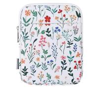 Dadanism 6-7 Pouces Housse Protectrice Pochette Nylon pour 7" Kindle Paperwhite et Kindle Colorsoft Signature Edition, 6" Kindle 11e Gén, Sac de Transport pour Kindle Oasis E-Reader, Fleur