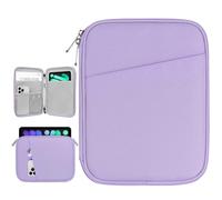 Dadanism 8-9 Pouces Tablette Housse Pochette Compatible avec iPad Mini 7/6 8,3" 2024/2021, iPad Mini 5/4/3/2/1 7,9", Galaxy Tab A7 Lite 8,7"/Tab A 8,0", Tab M8 (4/3/2) 8", Tab M9 9" 2023, Gris Violet
