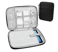 Dadanism 9-11" Tablette Housse Pochette Matelassée de Voyage, Noir | pour iPad A16 11", iPad Air M4 M3/Pro M5 M4 11", iPad 10é Gén 10,9", iPad 9/8/7é Gén 10,2", Galaxy Tab A11+ 11", Tab M11 11"