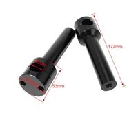 d'adaptateur de Montage de Collier de Collision de Guidon de 22 mm 25 mm(Black 25MM)