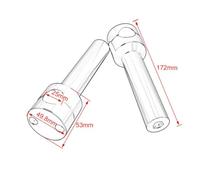 d'adaptateur de Montage de Collier de Collision de Guidon de 22 mm 25 mm(Silver 25MM)