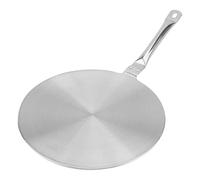 d'adaptation à induction - Diffuseur de chaleur en acier inoxydable, disque de répartition homogène de la chaleur de 20 cm | Plaques de conversion à induction avec poignée pour ustensiles