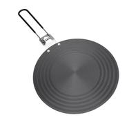 d'adaptation à induction - Disque de conversion de de cuisson de 9,45 pouces avec poignée pliable résistante à la chaleur - Diffuseur de chaleur en acier inoxydable pour brûleur à gaz