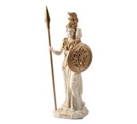 DadArt Athena Minerva Statue en résine déesse de la sagesse avec détails dorés Figurine mythologie grecque romaine